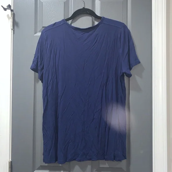 LOFT Women's Deep Blue Short Sleeve Tee - Picture 4 of 5